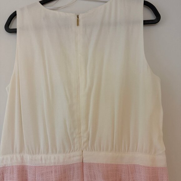 Karl Lagerfeld Pink & White Sleeveless A-Line Dress. Size 14 - Picture 3 of 4